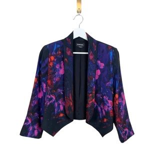 Bebe Floral Cropped Jacket Size X-Small